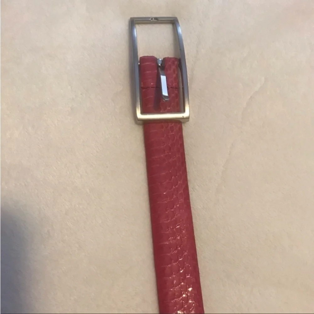 Genuine Snakeskin Women’s Belt Size M Pink